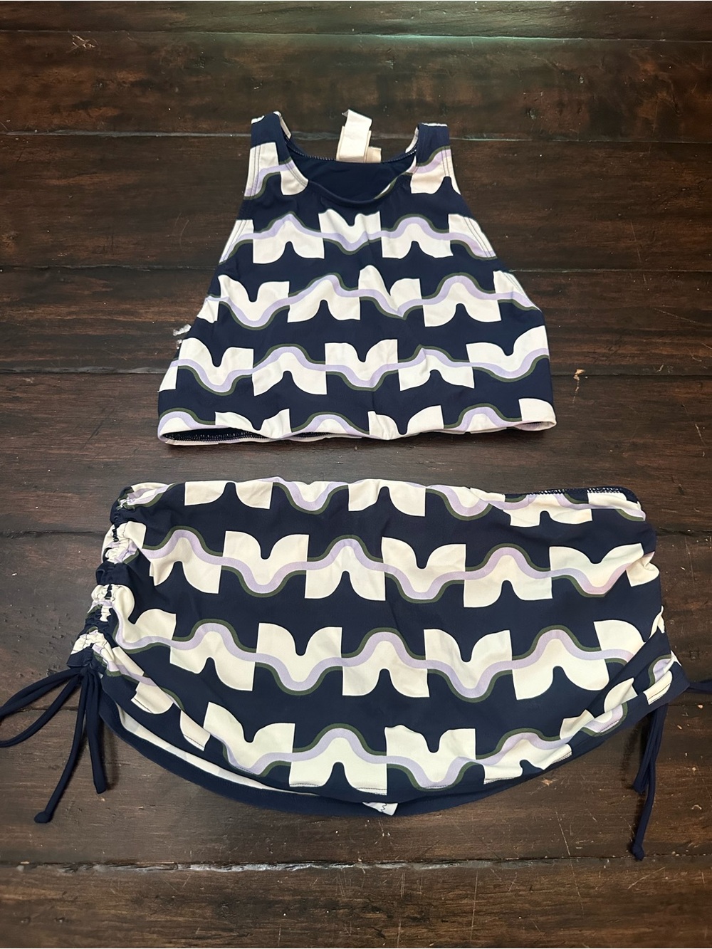 Tory Burch Windwell High Neck Top & Skirt Bottom Bikini Set XS/S 38895 - Picture 3 of 8